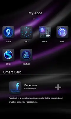 Purple Light GOLauncher EX Theme android App screenshot 2